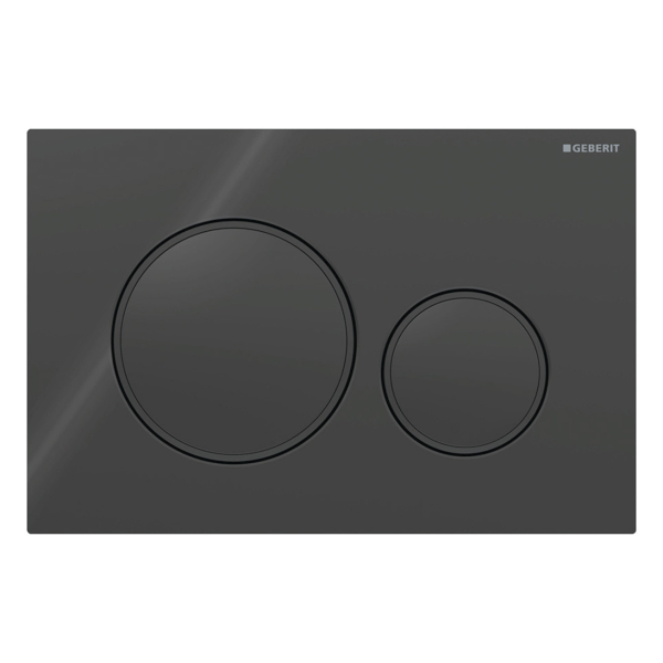 Clapeta actionare rezervor WC incastrat, Geberit Sigma 20 115.882.DW.1, negru