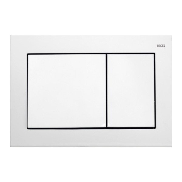 Clapeta actionare rezervor WC incastrat, TECE Base 9240700, alb lucios