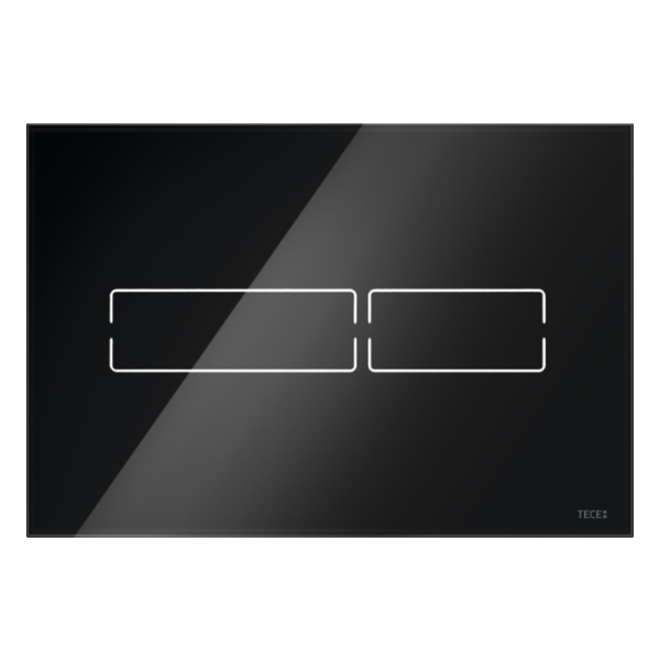Clapeta actionare rezervor WC incastrat, TECE Lux Mini 9240961, cu senzor, negru lucios