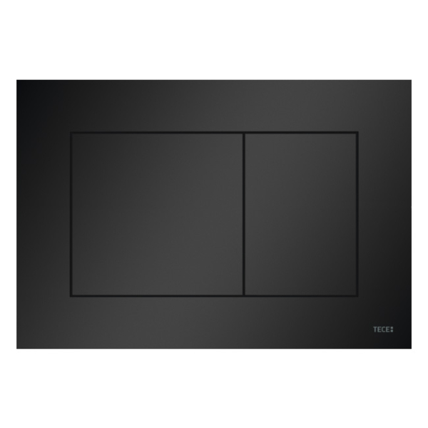 Clapeta actionare rezervor WC incastrat, TECE Now 9240407, negru mat