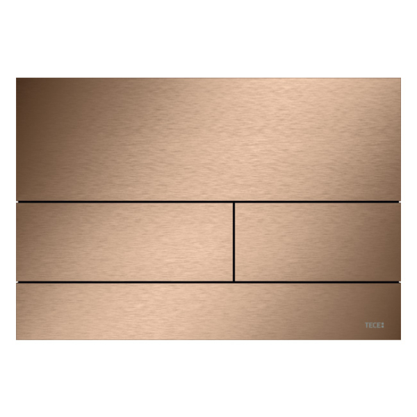 Clapeta actionare rezervor WC incastrat, TECE Square 9240848, auriu rosiatic mat