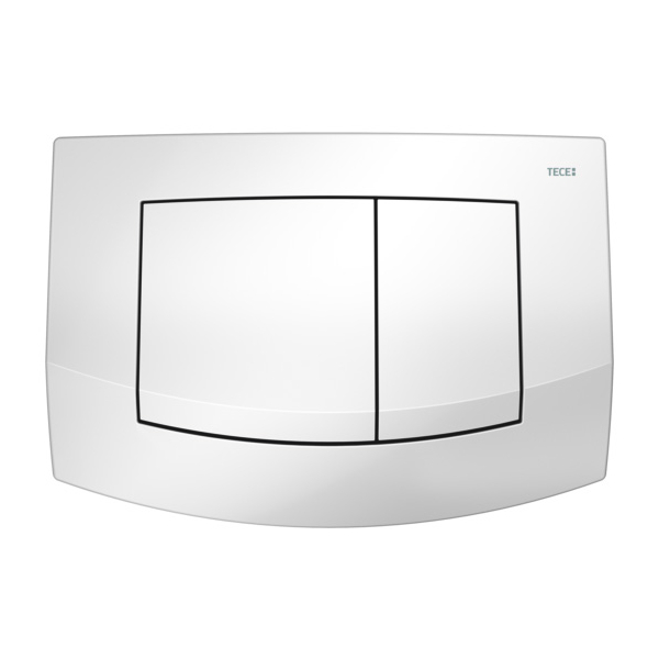 Clapeta actionare rezervor WC incastrat, TECE Ambia 9240200, alb lucios