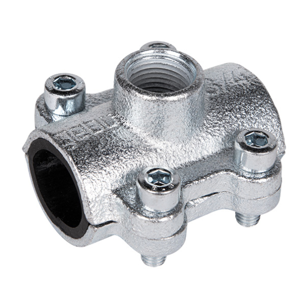 Colier de bransare fonta zincata Gebo ANB, 26.9 × 1/2”