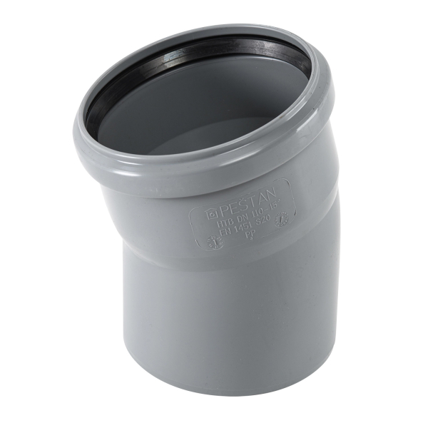 Cot PP HTPP, pentru scurgere, D 110 mm, 15 grade