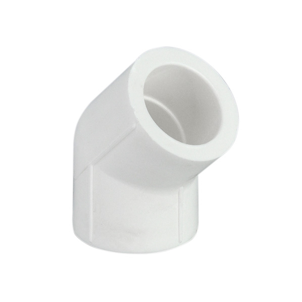 Cot PPR, 25 x 25 mm, alb, 45 grade