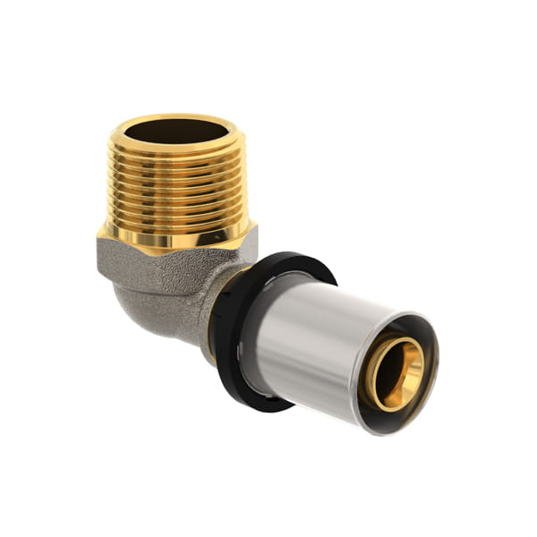 Cot presare FAZ4E44M26A000E0 Purmo Cleverfit, pentru sisteme de incalzire, alama, filet exterior, D 26.3 mm x 1"