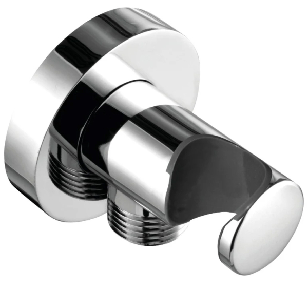 Cot racord cu suport pentru para dus, Kludi A-Qa 6054705-00, fix, cromat
