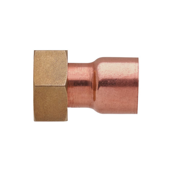 Semiolandez drept, cupru, interior-interior, 15 mm x 1/2"