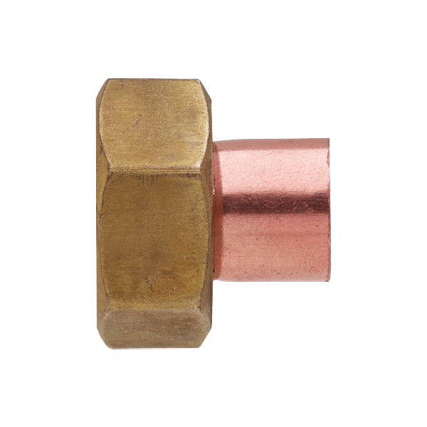 Semiolandez drept, cupru, interior-interior, 22 mm x 1"