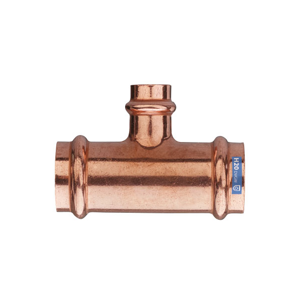 Teu redus sertizare, cupru, D 22 x 15 x 22 mm, 9131