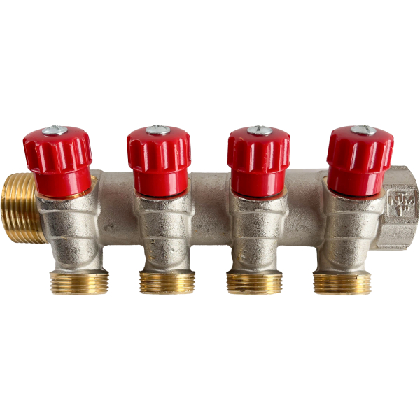 Distribuitor cu robinet, 4 x 1", NTM 41804R
