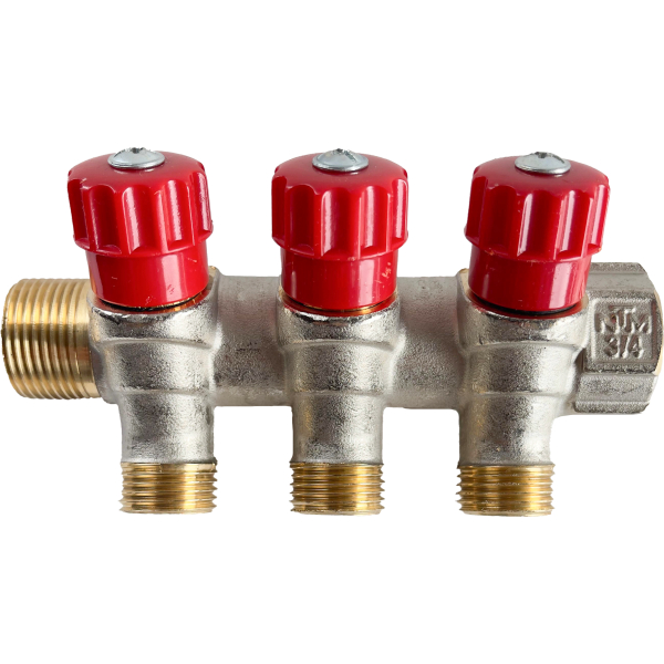 Distribuitor cu robinet, 3 x 3/4", NTM 21603R
