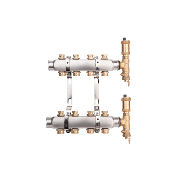 Distribuitor echipat inox 1", 4 cai x 3/4", Valvex Base
