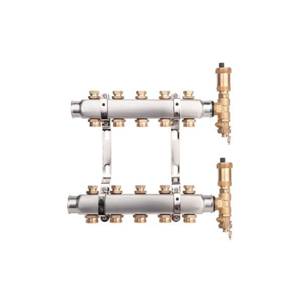 Distribuitor echipat inox 1", 5 cai x 3/4", Valvex Base