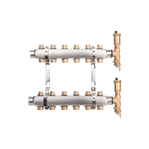 Distribuitor echipat inox 1", 6 cai x 3/4", Valvex Base
