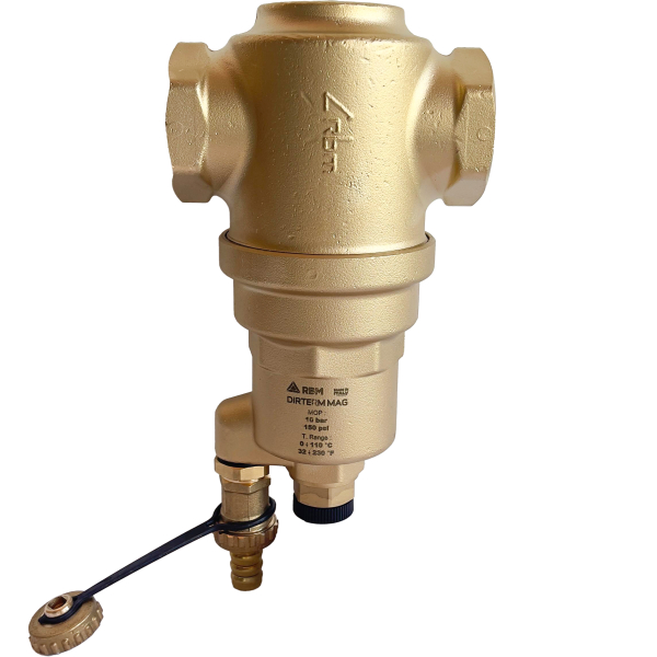 Filtru antimagnetita, cu separator, RBM Dirterm MAG 31730800, filtrare apa, 1 1/2"
