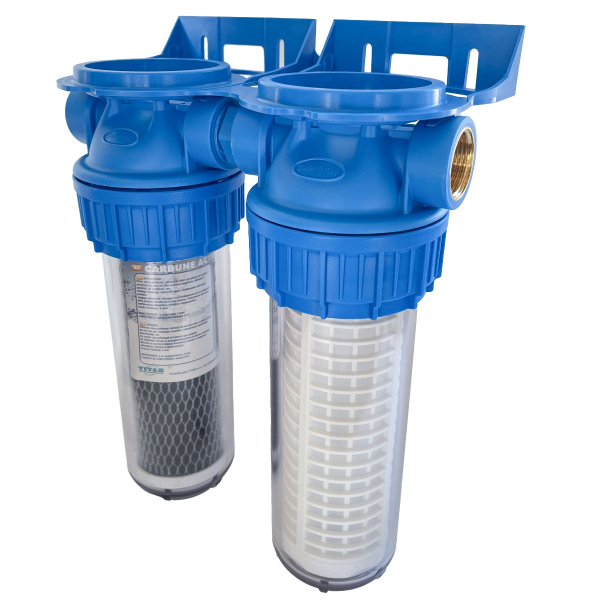 Filtru apa Water Systems 10, dublu corp, 1"
