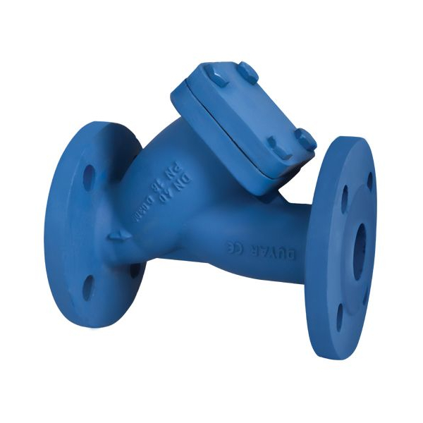 Filtru Y cu flanse, apa cu impuritati, corp fonta, Duyar PN 16 DN 65