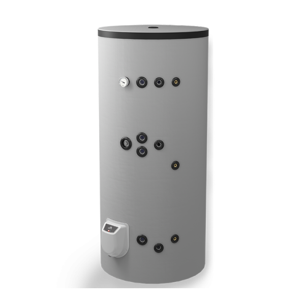 Boiler termoelectric Eldom, 500 L, cu doua serpentine si rezistenta electrica, pe pardoseala, 9000 W
