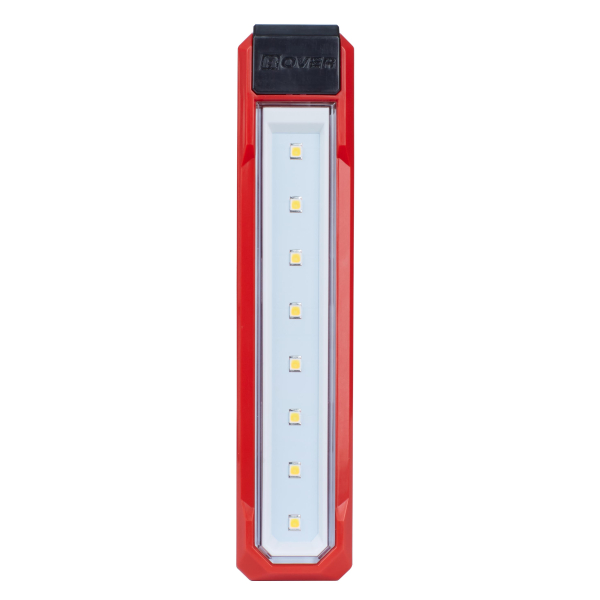 Lanterna LED Milwaukee 4933479763, 2 moduri de iluminare, 445lm, cu acumulator, reincarcabila, cu clema si magnet, IP54, negru + rosu