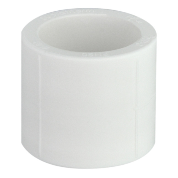 Mufa PPR, D. 50 mm, alb - Pretul care iti convine