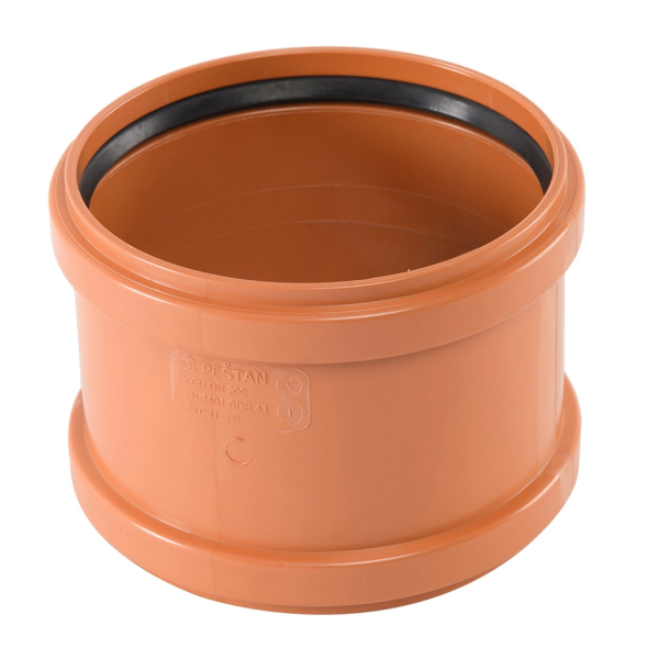 Mufa PVC cu inel, D 160 mm, pentru imbinare tevi