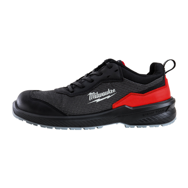Pantofi de protectie Milwaukee Flextred 4932493689, cu bombeu fibra de sticla, textil, negru, S1PS, marimea 37
