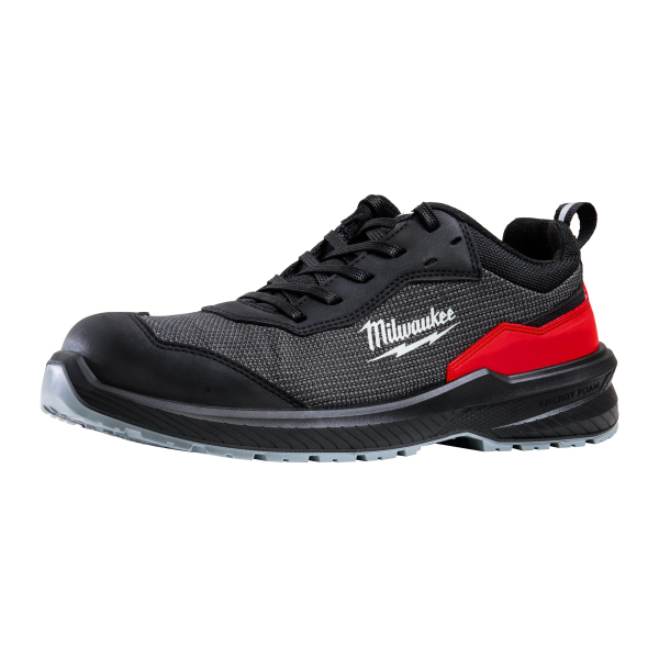 Pantofi de protectie Milwaukee Flextred 4932493694, cu bombeu fibra de sticla, textil, negru, S1PS, marimea 42