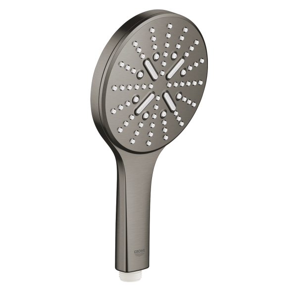 Para dus Grohe Rainshower SmartActive Round 26574AL0, grafit mat, 3 functii, sistem anticalcar