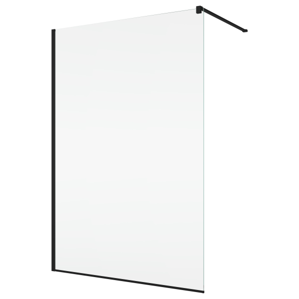 Perete Walk-In, Sanswiss Easy STR4P, 80 x 200 cm, sticla transparenta, profil negru mat