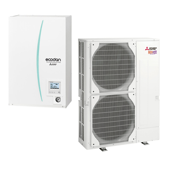 Pompa de caldura aer apa Mitsubishi Electric Zubadan ERSE-YM9ED + PUHZ-SHW230YKA, 23 kW, trifazata, A++, full inverter, incalzire, racire, ACM, 380 V
