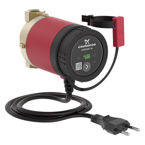 Pompa de circulatie Grundfos Confort 15-14 BA PM, pentru apa calda menajera, H max. 1.2 m, Q max. 0.41 mc/h, PN 10, 230V