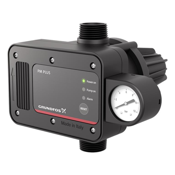 Presostat electronic Grundfos PM Plus 93264954, 1.5 kW, 1.5 - 3 bar, IP65, 230 V
