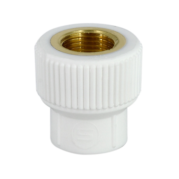 Racord PPR, FI, 25 mm x 3/4", alb