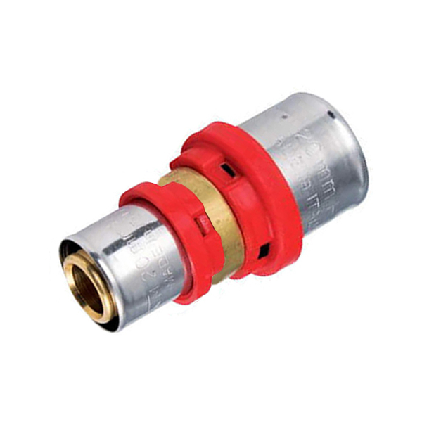 Racord presare drept redus 701V Ntm, alama, D 26.3 x 16.2 mm 