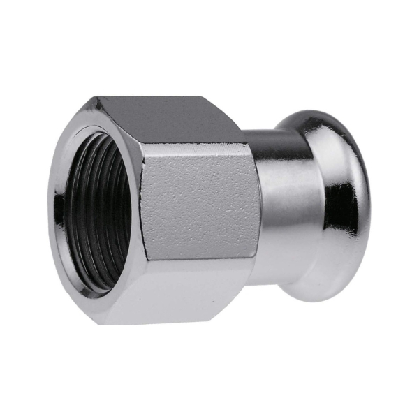 Racord presare otel, interior-interior, 18 mm x 3/4", 1509