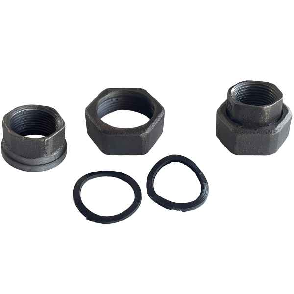 Racord semiolandez Hydroland, pentru pompa de circulatie, fonta, set 2 buc, 1 1/2" x 1"