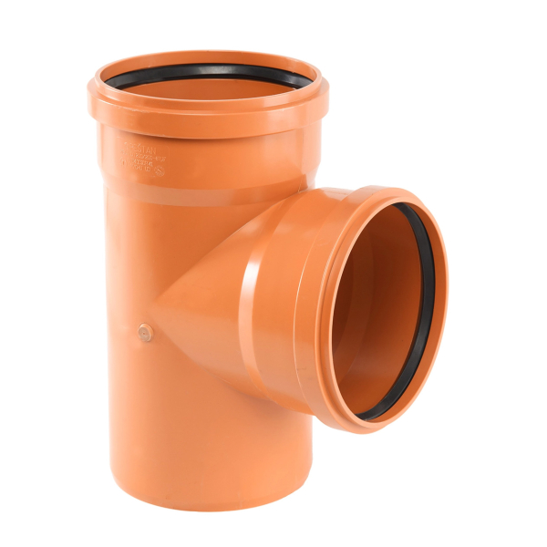 Ramificatie PVC cu inel, D 200 x 200 mm, 87 grade