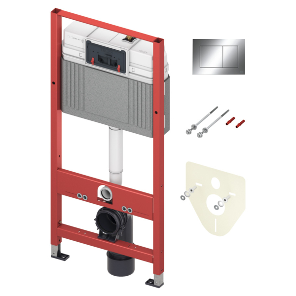 Rezervor WC incastrat, TECE 9400412, 50 x 112 cm, 10 L, clapeta actionare inclusa