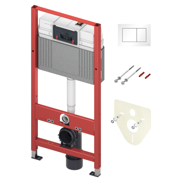 Rezervor WC incastrat, TECE 9400413, 50 x 112 cm, 10 L, clapeta actionare inclusa