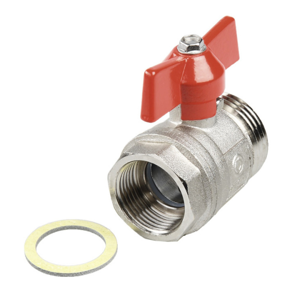 Robinet de izolare, cu bila, Tece, pentru incalzire in pardoseala cu agent termic, 3/4 FI x 1" FE