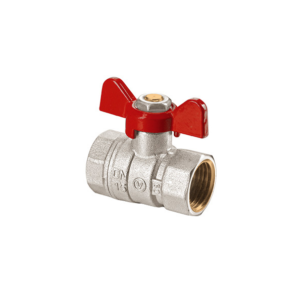 Robinet de trecere cu bila Valvex Onyx, alama, filet interior - interior, 1/2", PN 40, maner fluture