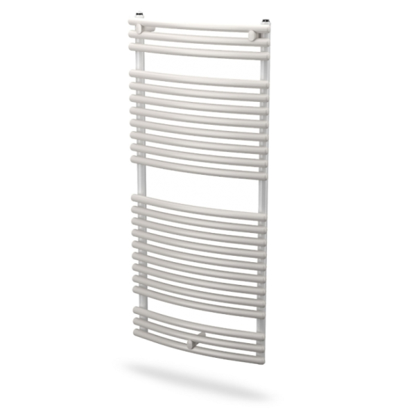 Calorifer baie Purmo Santorini portprosop curbat, alb, 500 x 1134 mm + accesorii montaj