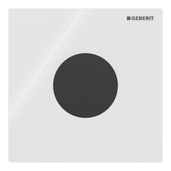 Senzor actionare apa pisoar, Geberit Sigma 01 116.021.11.5, finisaj alb / negru