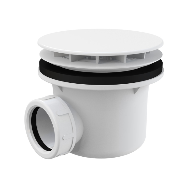 Sifon pentru cadita dus Alcadrain, A49B alb, D - 116 mm