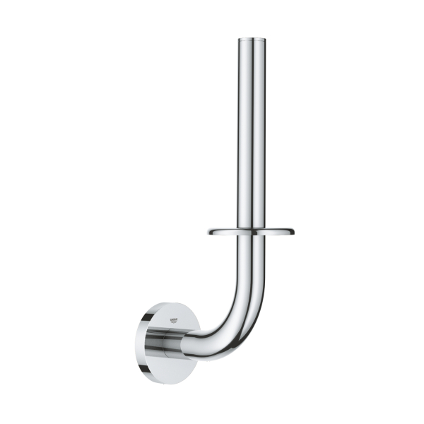 Suport hartie igienica, Grohe Essentials 40385001, fara clapeta, cromat, 23.2 x 11.6 cm