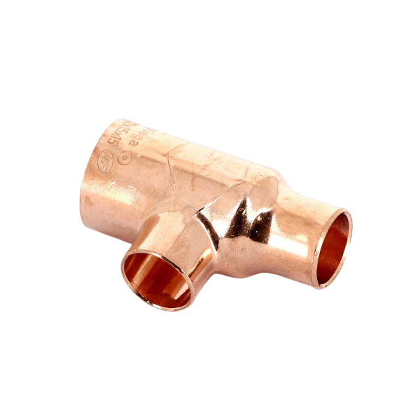 Teu redus, cupru, D 22 x 15 x 15 mm, 95130