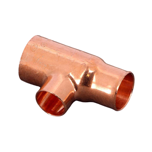 Teu redus, cupru, D 22 x 15 x 18 mm, 95130