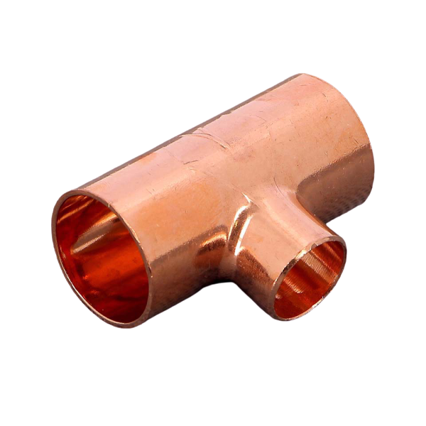 Teu redus, cupru, D 22 x 15 x 22 mm, 95130