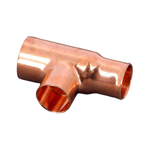 Teu redus, cupru, D 22 x 18 x 18 mm, 95130